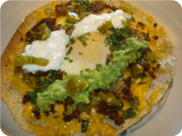 Baked Eggs on Tortillas