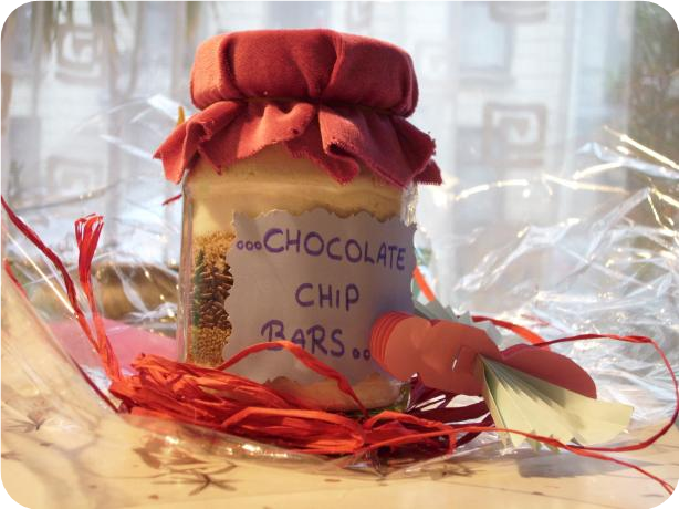 Chocolate Chip Bars (Or Gift Mix in a Jar)
