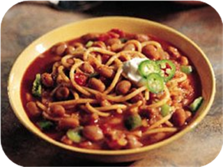 Three-Alarm Spaghetti and Pinto Bean Chili
