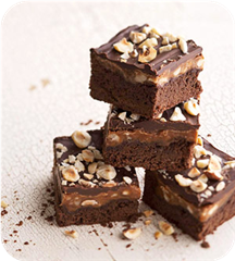 Caramel-Hazelnut Brownies