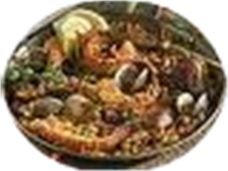 Chicken and shrimp paella