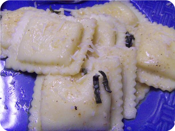 Ravioli With Brown Butter and Sage Sauce