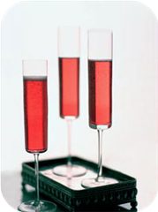 Pomegranate Champagne Cocktail