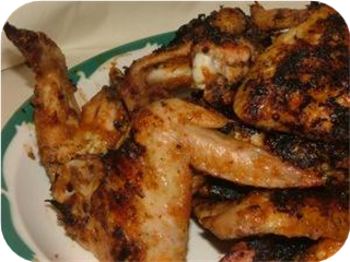 Horseradish Glazed Grilled Chicken Wings