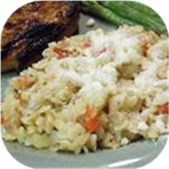 Orzo and Potato Parmesan