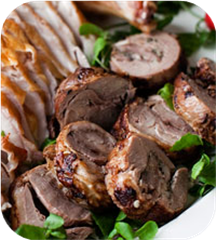 Braised turkey legs with pan gravy 