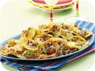 Double Cheese and Bean Nachos