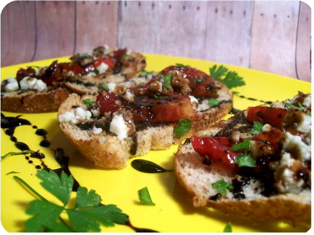 Grilled Tomato Crustini