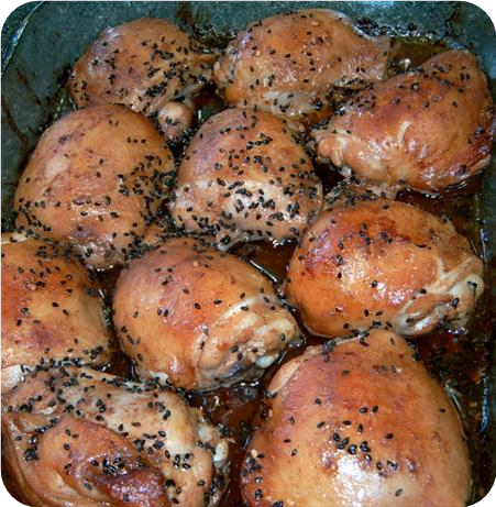 Chicken Thighs in Asian Tangerine Marinade