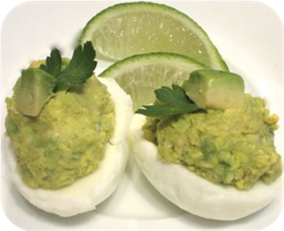 Guacamole Deviled Eggs
