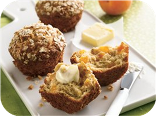 Apricot-Oatmeal Muffins