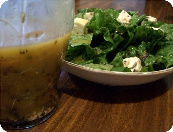 Fresh Lemon Basil Salad Dressing