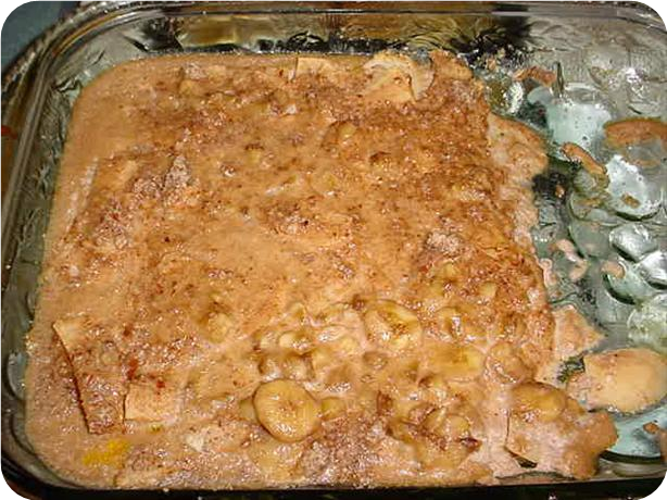 Apple, Banana Casserole With Almonds