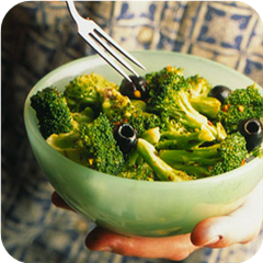 Piquant Grilled Broccoli and Olives
