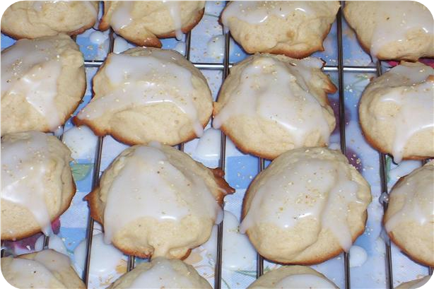Iced Honey Lemon Cookies