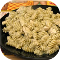 Penne with Chicken and Pesto