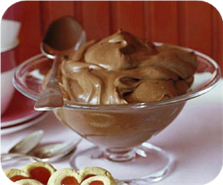 Melted ice cream mousse 