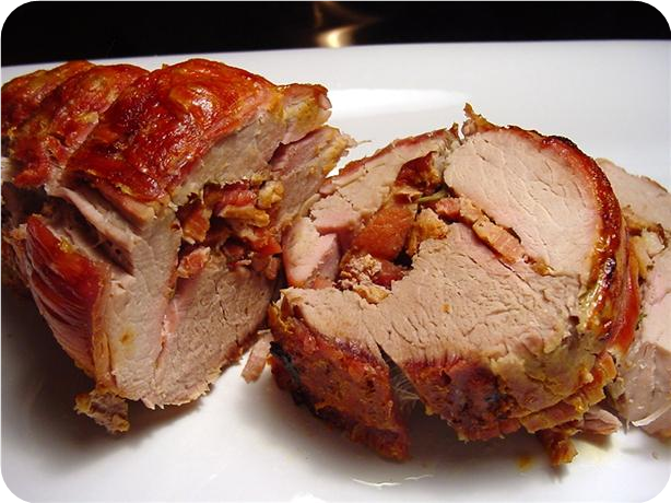 Grilled Pork Loin With Bacon
