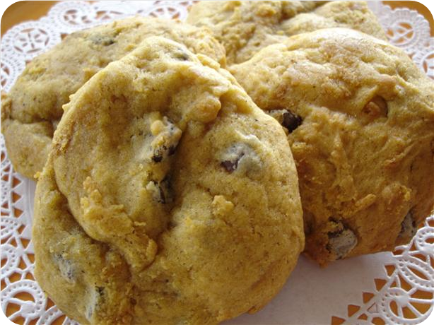 Pumpkin Chocolate Chip Cookies