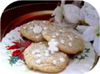 White Snowflake Cookies