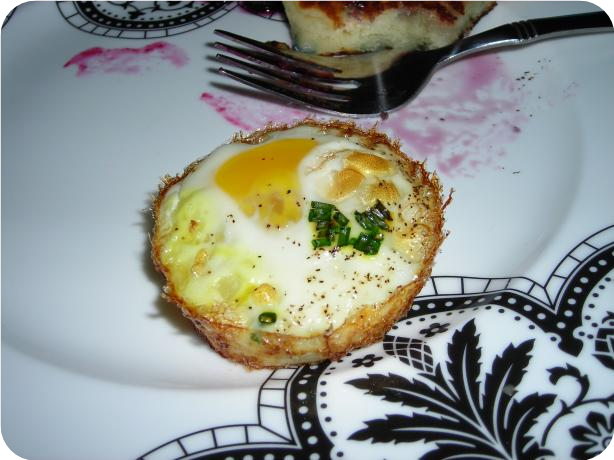 Muffin Tin BBQd Eggs