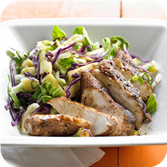 Jerk chicken and slaw 