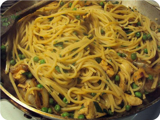 Spaghettini With Smothered Onions