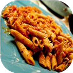 Ziti with Easy Tomato Pesto Sauce