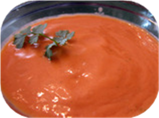 Raw Tomato Cilantro Soup