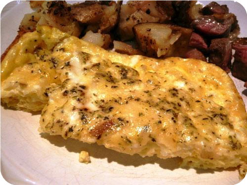 Easy Oven Omelet With Cheese
