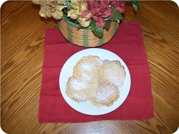 Pumpkin Pizzelles