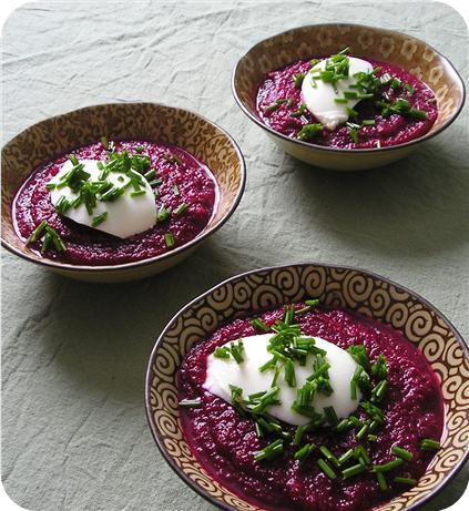 Chilled Beet &amp; Celery Soup