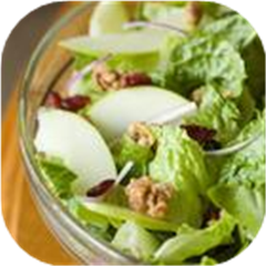 Apple Walnut Salad with Cranberry Vinaigrette