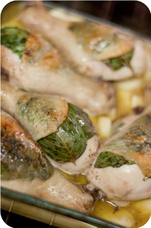 Roast Chicken Legs With Basil and Garlic-Core Ww Friendly
