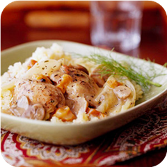 Fennel-and-Pear Chicken Thighs