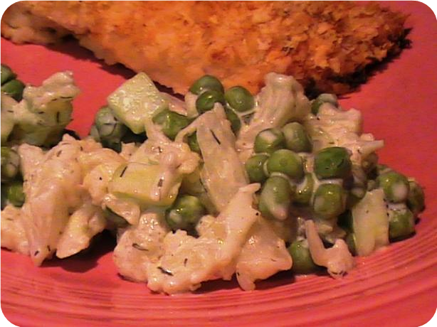 Creamy Cauliflower-Pea Medley