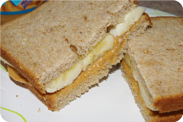Peanut Butter and Banana Sandwich
