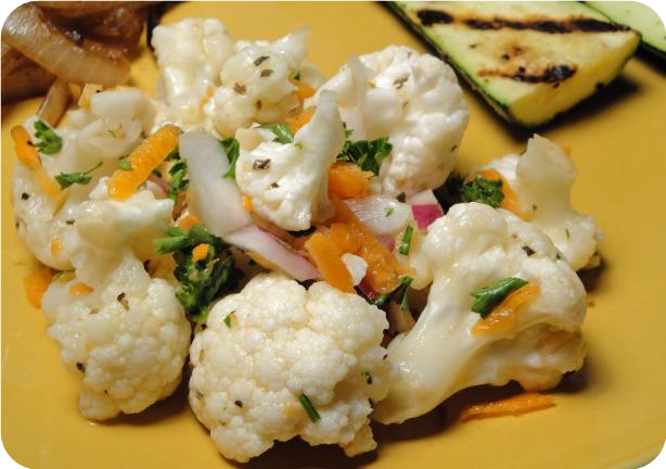 Marinated Cauliflower and Carrot Salad