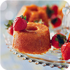 Honey Shortcakes and Strawberries 