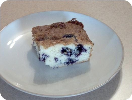 Blueberry Snack Cake With Streusel Topping