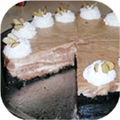 Chocolate Almond Marble Cheesecake