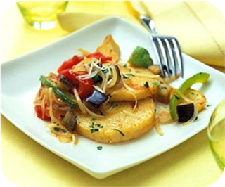 Ratatouille Over Polenta