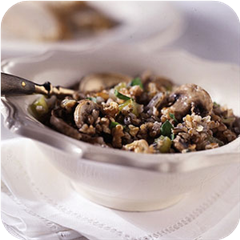 Bulgur-wild rice casserole 
