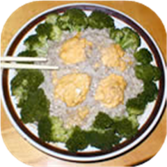  Ground Pork Cake with Salty Egg (Haam Daan Ju Yoke Beng)