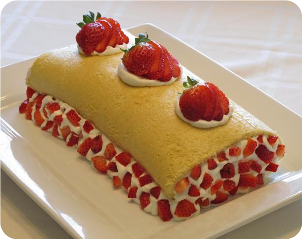 Strawberry Roll Cake