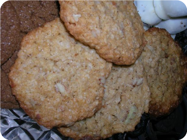 Coconut Oatmeal Refrigerator Cookies
