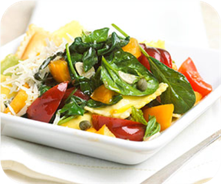 Tricolor Tomato Ravioli