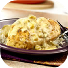 Chicken Creole with Chile Cream Sauce