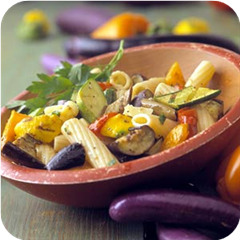 Grilled Vegetable Salad with Garlic Dressing