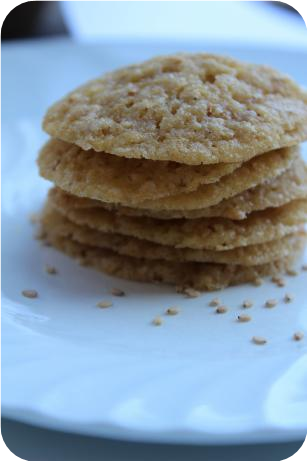 Sesame Cookies (Benne Wafers)